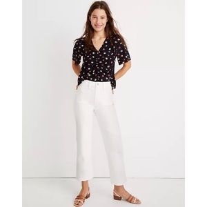 Madewell Slim Wide-Leg Jeans in Tile White